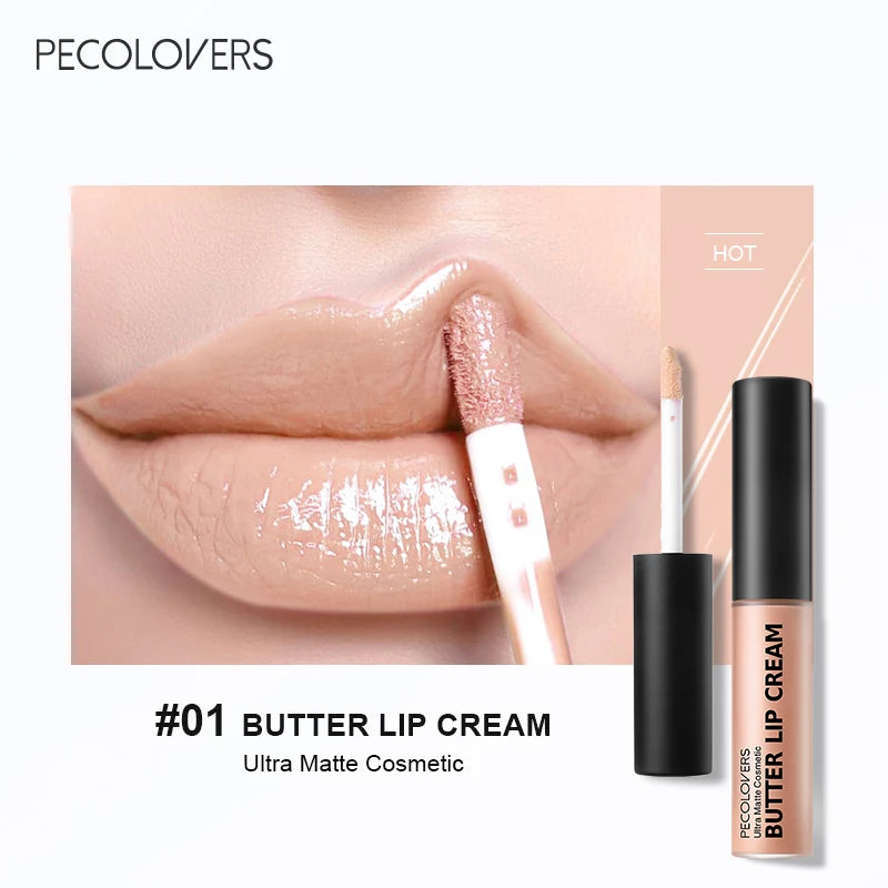 Labial líquido a prueba de agua LuxuryGlow: 21 tonos vibrantes con vitamina E y voluminizador de labios