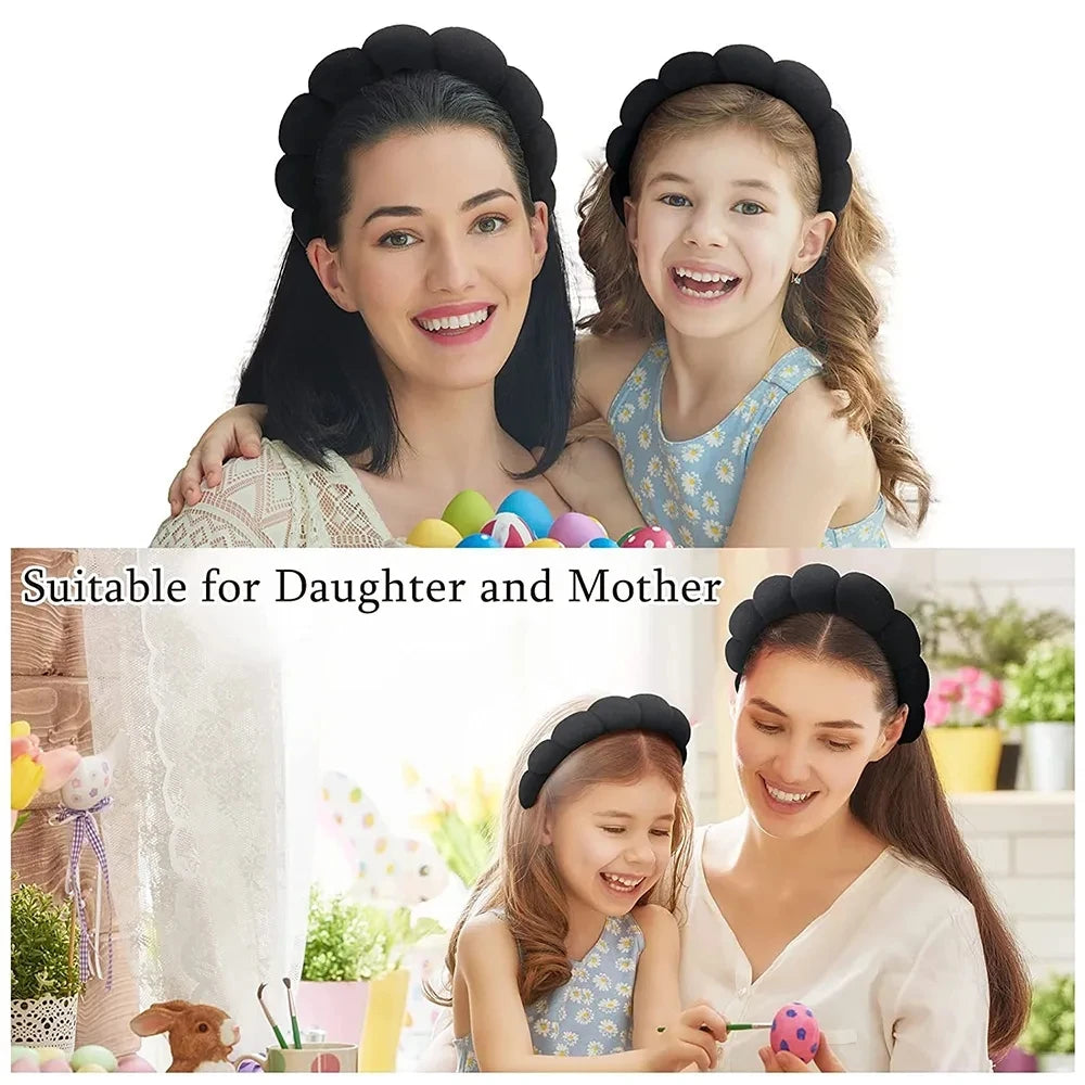 Xihui 3 PCS Face Wash Headband & Wristband Set | Soft Hairband for Makeup & Spa
