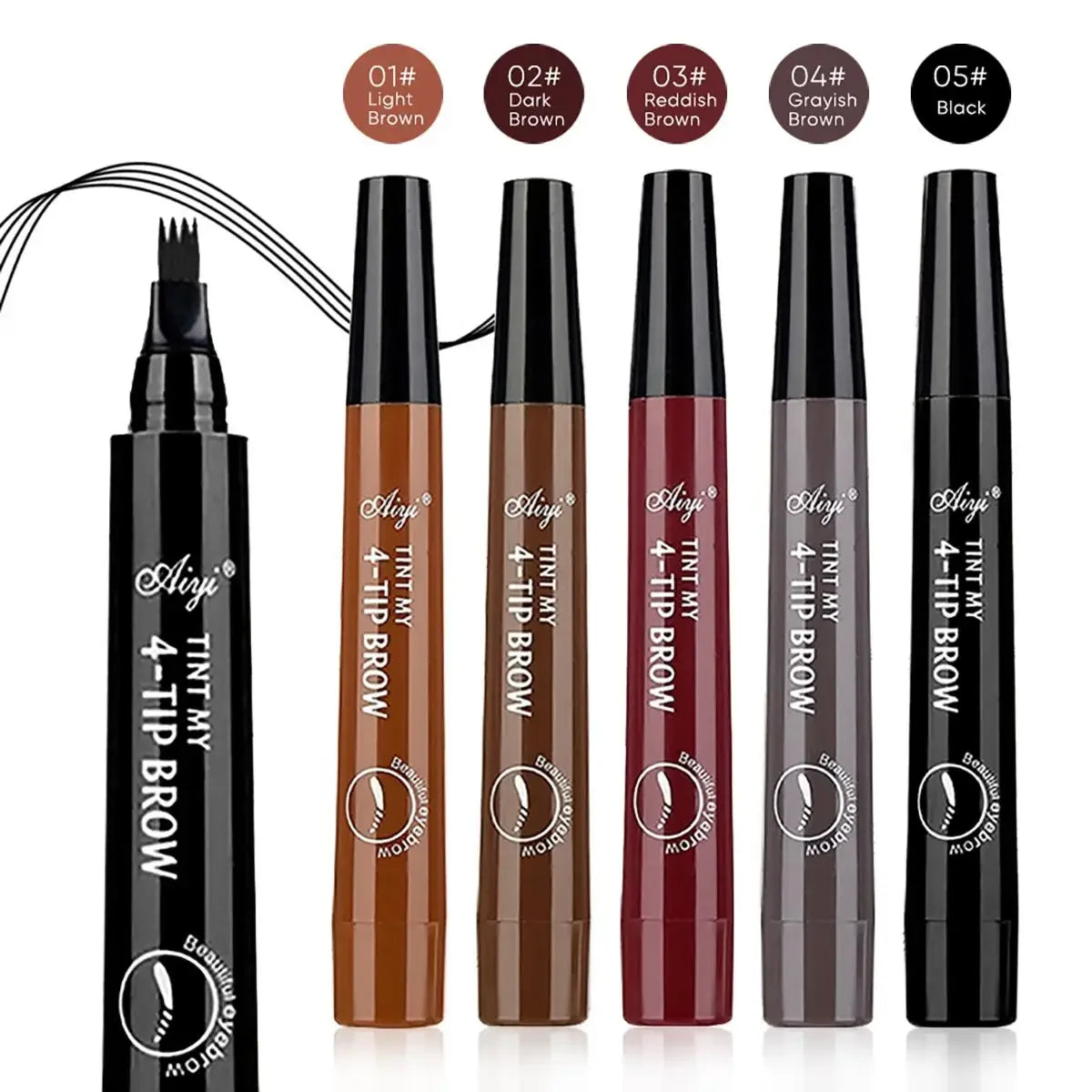 Lápiz líquido para cejas LuxuryGlow resistente al agua: efecto microblading, duradero y natural.