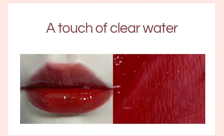 Brillo labial HERORANGE Glass Water | Hidratante, voluminizador y de larga duración