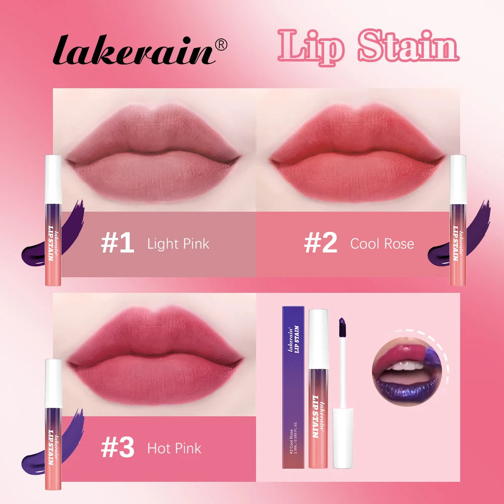 Brillo labial Peel &amp; Stick de Lakerain: brillo duradero, resistente al agua, antiadherente y resistente a las transferencias.