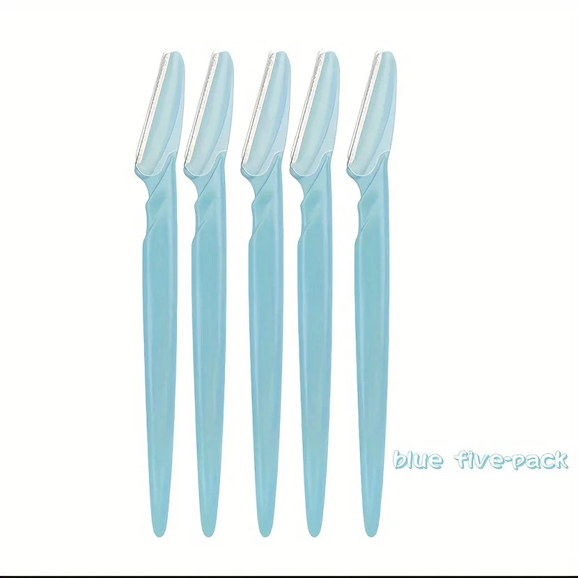 WRDEW 3/5/6 Pcs Eyebrow Razor Set | Stainless Steel Facial Hair Trimmer Kit