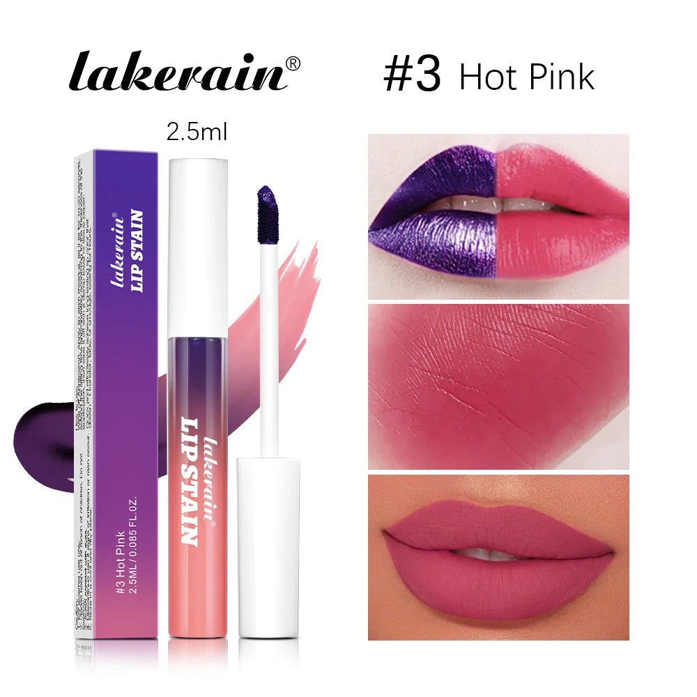Brillo labial Peel &amp; Stick de Lakerain: brillo duradero, resistente al agua, antiadherente y resistente a las transferencias.