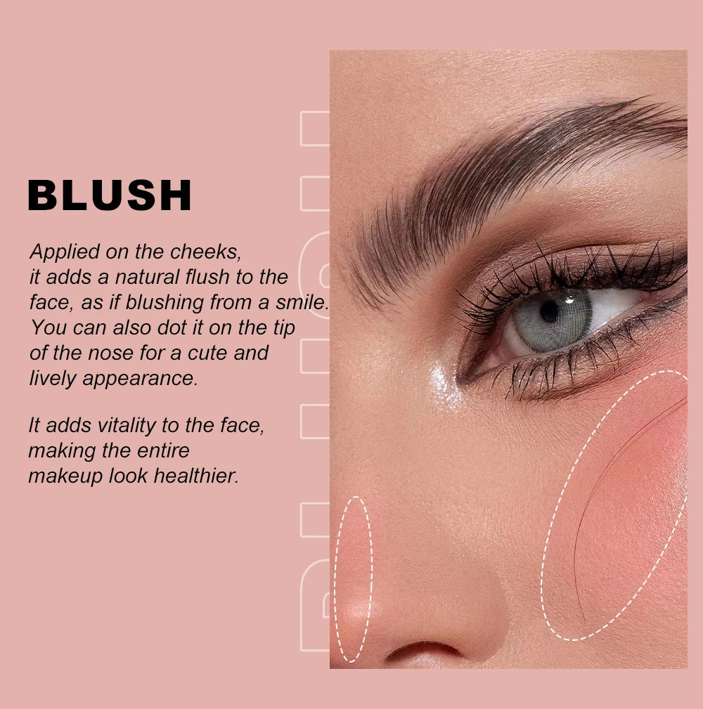 YOUNG VISION Air Cushion Blusher — Long-Lasting, Easy-to-Apply (6 Colors)