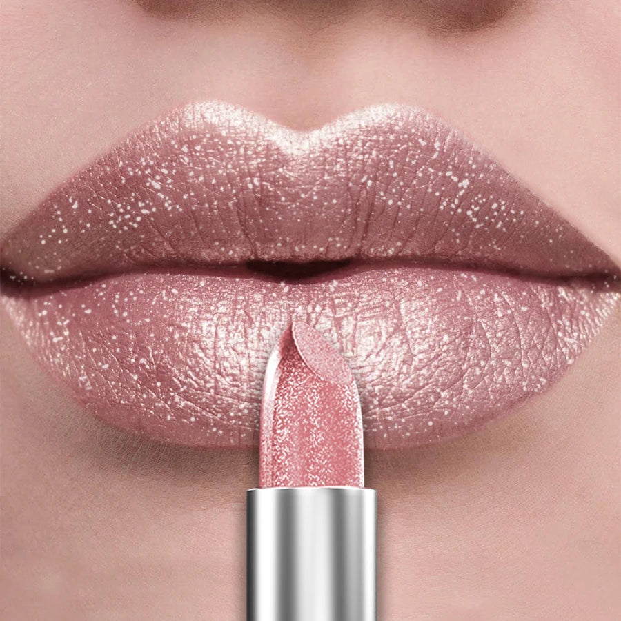Labial metálico KAFURUX: 21 tonos brillantes y brillo duradero
