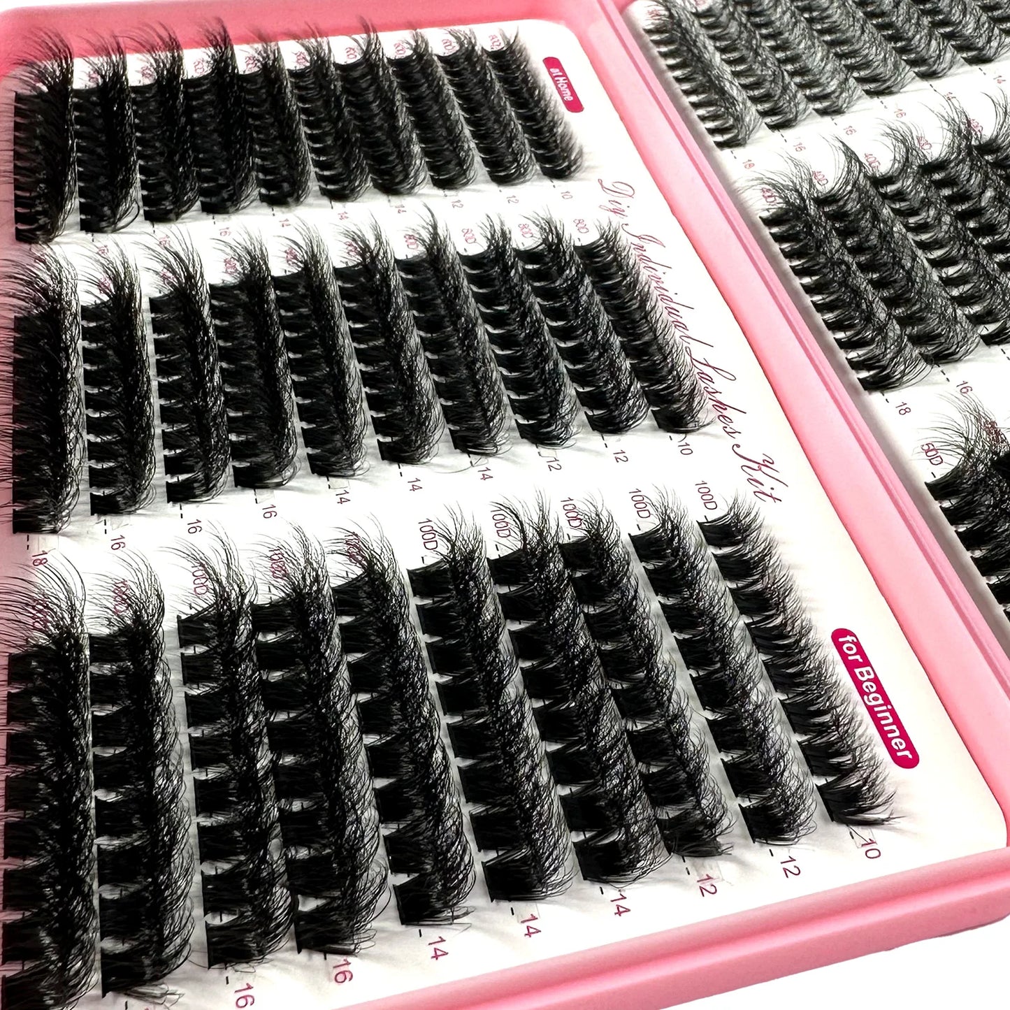 LYBCG 570/640pcs DIY Cluster Eyelash Extensions – Thick, Fluffy & Winged Look