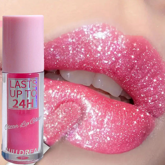 JUJU Dream Flowing Light Glitter Lip Gloss – Long-Lasting, Moisturizing & Waterproof