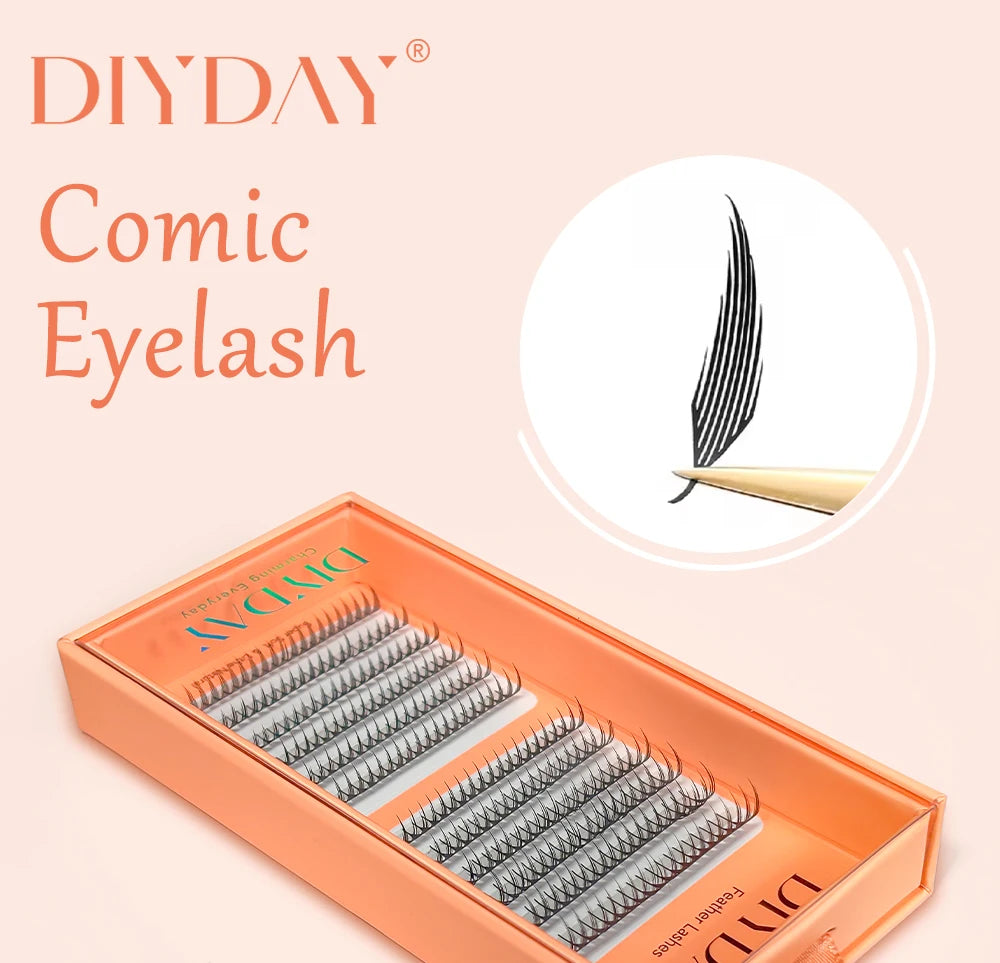 DIYDAY Comic Spire Manga Eyelash Extensions – Feather-Light Anime Look