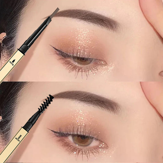 LuxuryGlow Double-Ended Eyebrow Pencil – Waterproof, Long-Lasting & Natural Finish