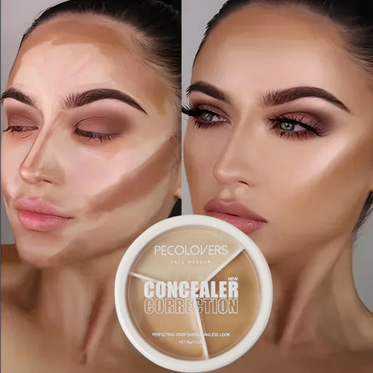 Paleta de correctores a prueba de agua LuxuryGlow: cobertura duradera para ojeras y acné