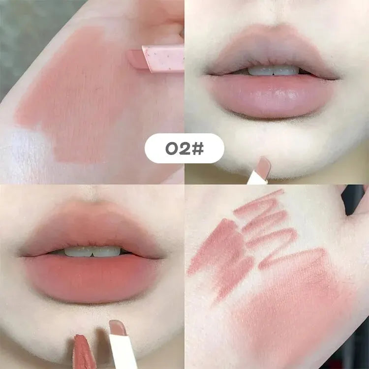 Delineador de labios mate Gege Bear Nude: lápiz aterciopelado resistente al agua y de larga duración 