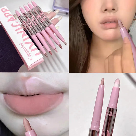 Cappuvini Nude Lip Liner with Brush – Long Lasting Matte Finish by Cappuvini