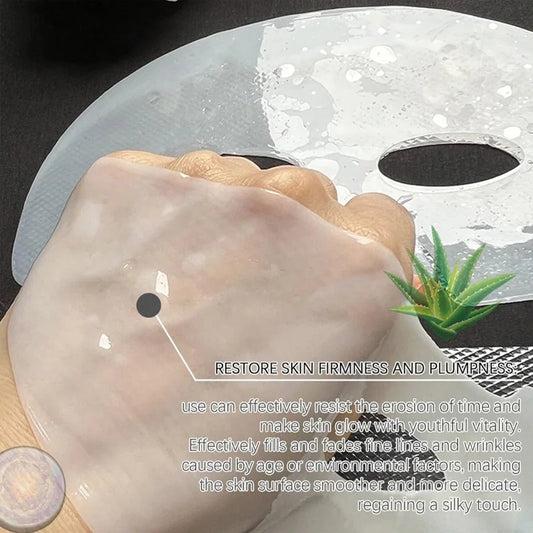 Mascarilla facial de biocolágeno LuxuryGlow: hidratación profunda e iluminadora para el cuidado nocturno de la piel (1/5/10/20 unidades)