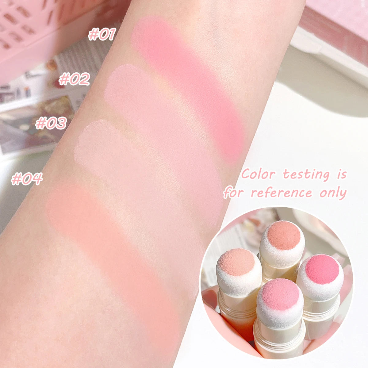 HISYI Soft Fog Blush Stick – Long-Lasting, Dual-Use Cheek & Lip Tint