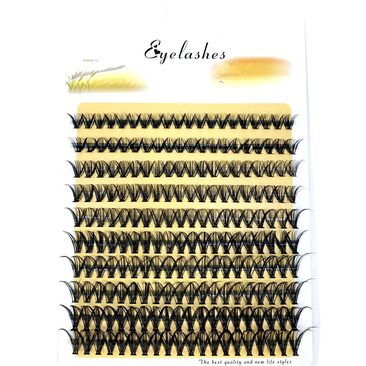 رموش HBZGTLAD 200 مجموعة متنوعة من الحجم - مراوح جاهزة من 10D إلى 80D