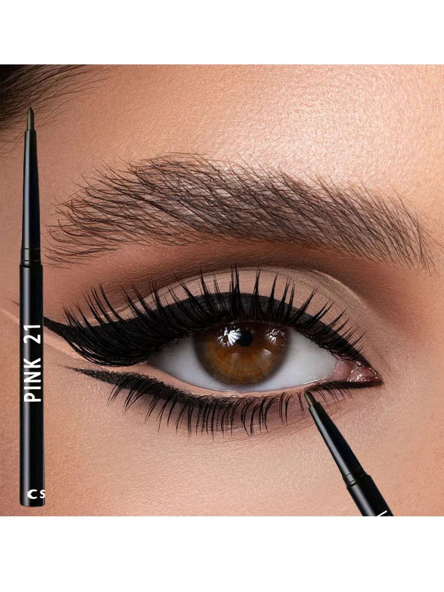 LuxuryGlow 10PCS Twist-Up Eyeliner Pencil Set – Smudge-Proof, Long-Lasting, Easy-Glide