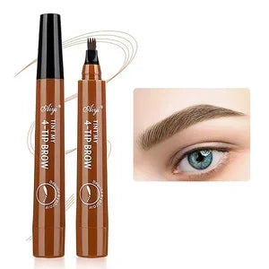 Lápiz líquido para cejas LuxuryGlow resistente al agua: efecto microblading, duradero y natural.