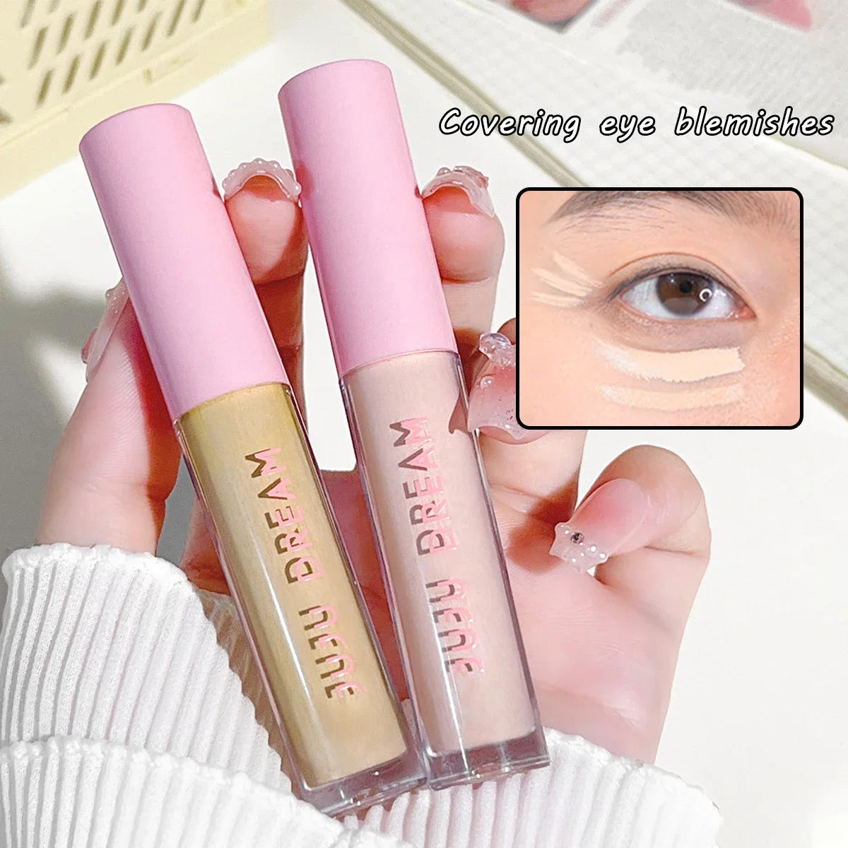 Sombra de ojos líquida resistente al agua JUJU Dream: acabado mate y brillante de alta pigmentación, resistente a las manchas, corrector de ojos de larga duración (3 g)