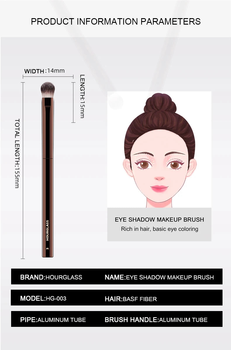 فرشاة مكياج ظلال العيون الشاملة رقم 3 من Hourglass - فرشاة ناعمة وصديقة للبشرة