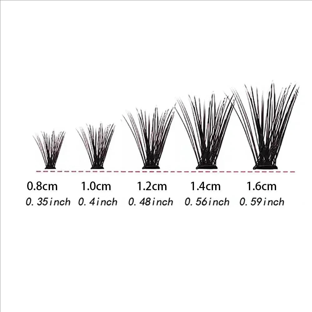 JPNPL 200pcs Individual Cluster Lashes – Mixed Tray DIY Eyelash Extensions