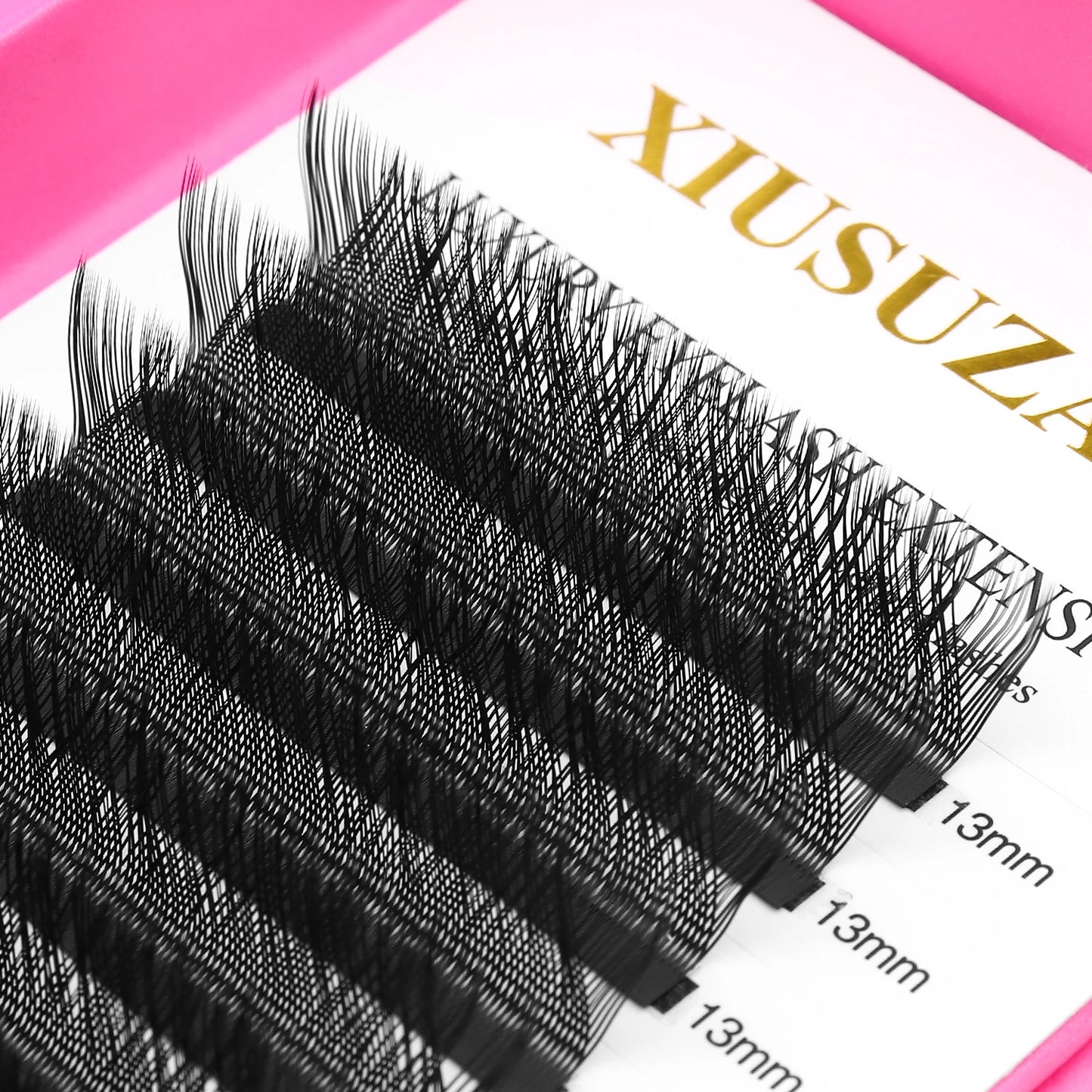 XIUSUZAKI YY 3D/4D/5D W وصلات الرموش - L/LU/M Curl Soft Mink Volume Fans C30