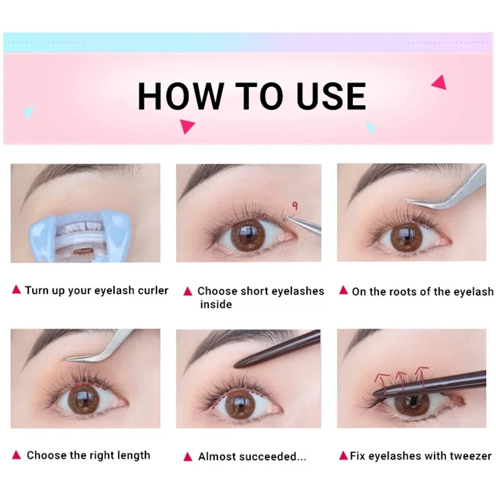 LuxuryGlow XMX Individual Eyelash Extensions – Professional Cluster Lashes for Grafting