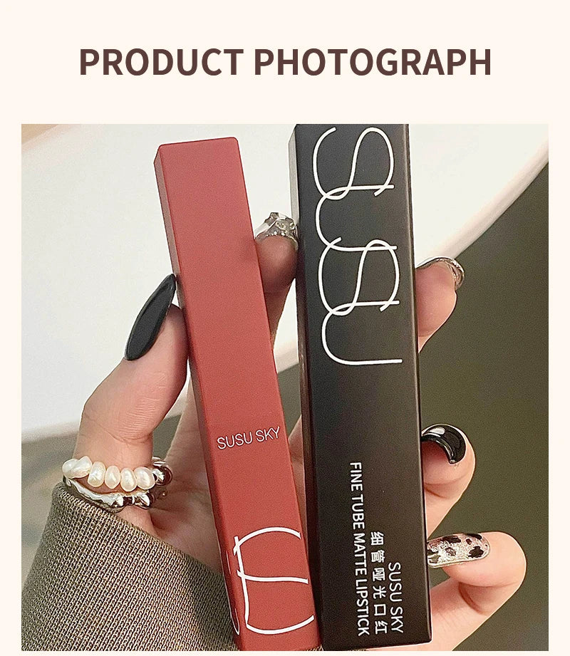 HERORANGE TX010 Matte Lipstick – Waterproof, Sweatproof, 2-in-1 Lip & Cheek Tint