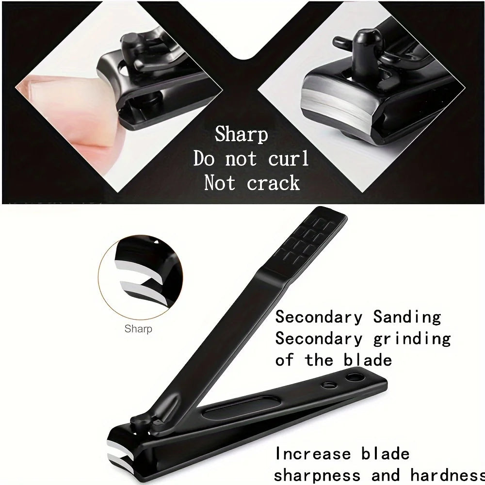 LuxuryGlow 7–24PCS Professional Nail Clippers Kit | Stainless Steel Grooming Set for Men & Women