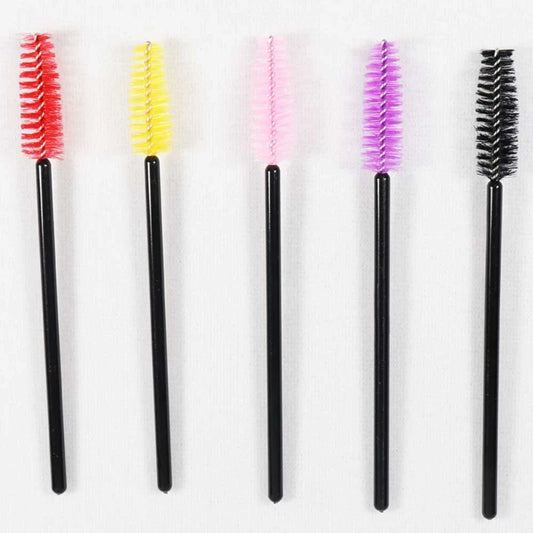 CNKESS - Juego de 50 cepillos desechables para pestañas y cejas – Varitas de rímel de cristal