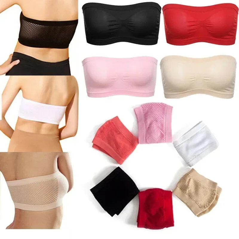 Sujetador de tubo de malla sin tirantes transpirable para mujer LuxuryGlow: un sexy sujetador bandeau de verano.