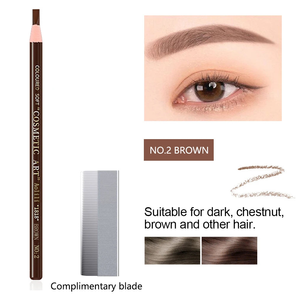 Lápiz de cejas LuxuryGlow Tear-Off Pull Line: no necesita afilarse, resistente al agua y a las manchas para unas cejas naturales y duraderas.