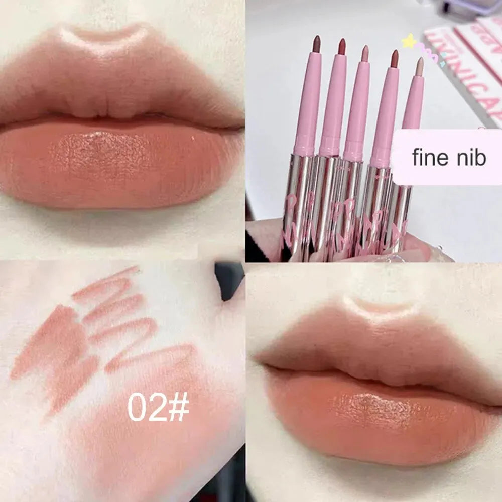 Cappuvini Nude Lip Liner with Brush – Long Lasting Matte Finish by Cappuvini