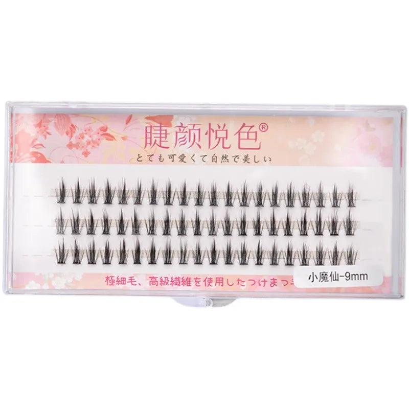 EYENGLE XMX DIY Cluster Eyelash Extensions – Natural Look, Heat-Bonded, Semi-Handmade