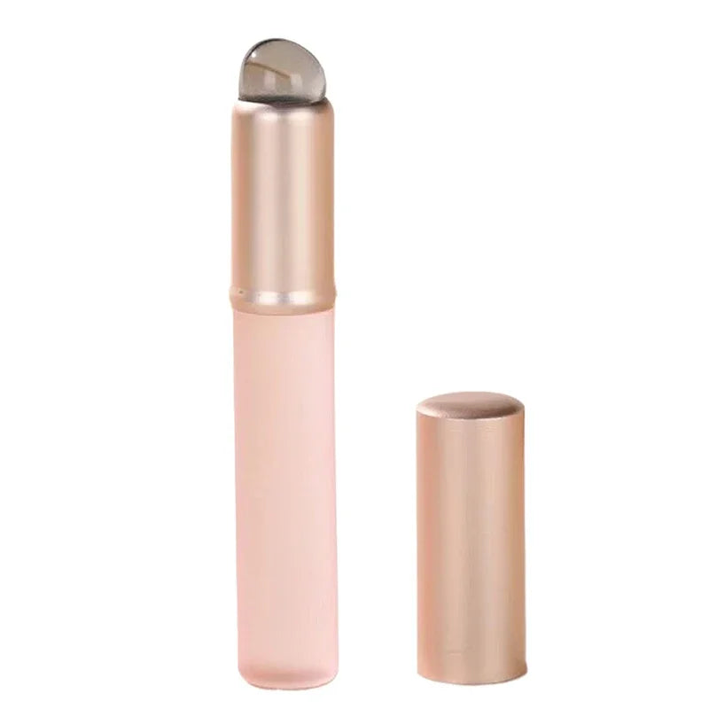 Minipincel de silicona para labios LuxuryGlow con funda: aplicador de mascarilla y brillo labial