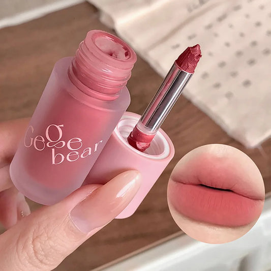 Gege Bear 4-in-1 Velvet Cream – Lipstick, Blush, Eye Shadow & Contour