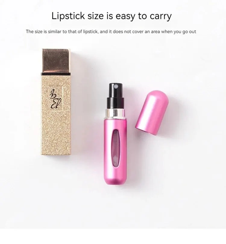 LuxuryGlow 5ml Refillable Perfume Spray Bottle – Bottom Fill & Travel-Friendly