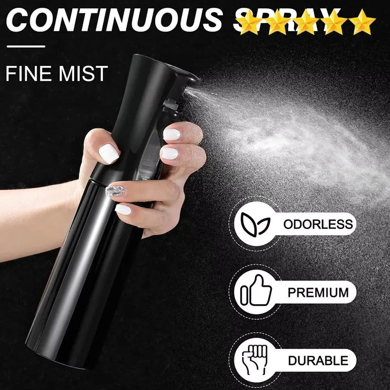Botella pulverizadora continua de alta presión LuxuryGlow: atomizador recargable para cabello y plantas