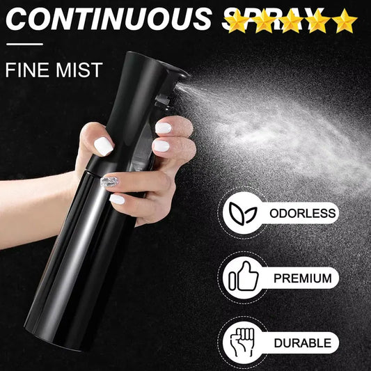 LuxuryGlow High-Pressure Continuous Spray Bottle – Refillable Mist Atomizer for Hair & Plants