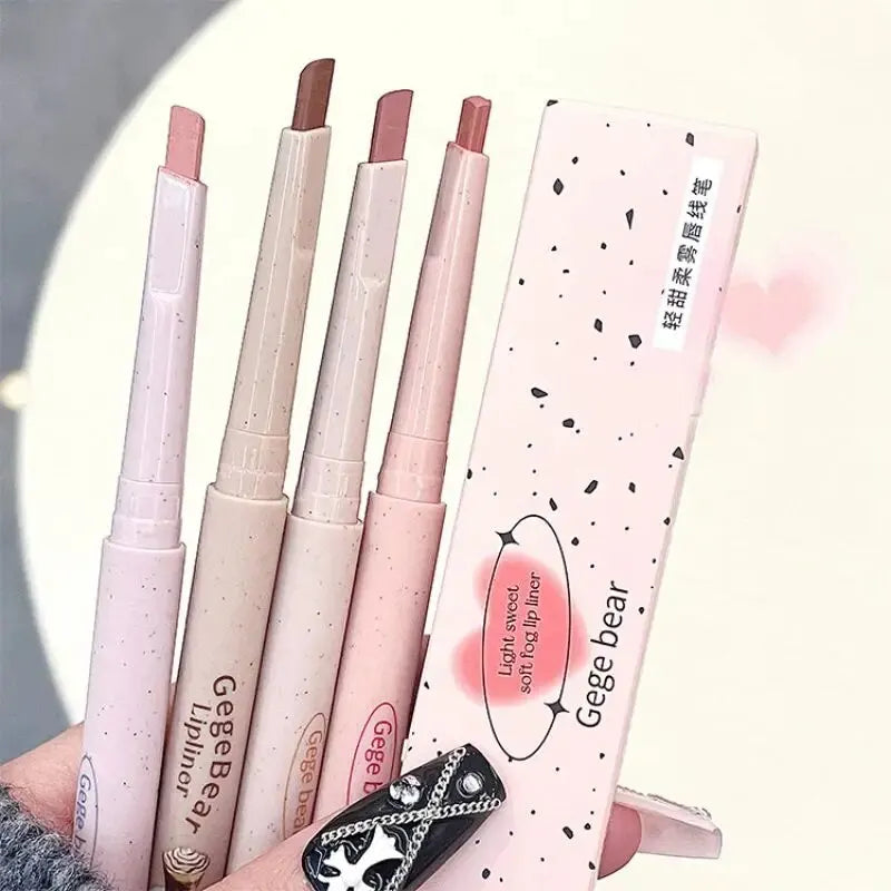 Delineador de labios mate Gege Bear Nude: lápiz aterciopelado resistente al agua y de larga duración 