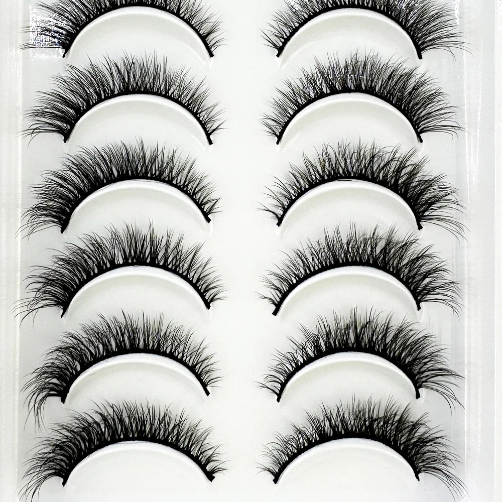 LuxuryGlow 10 Pairs Fluffy 3D Mink False Eyelashes – Soft, Dramatic & Reusable