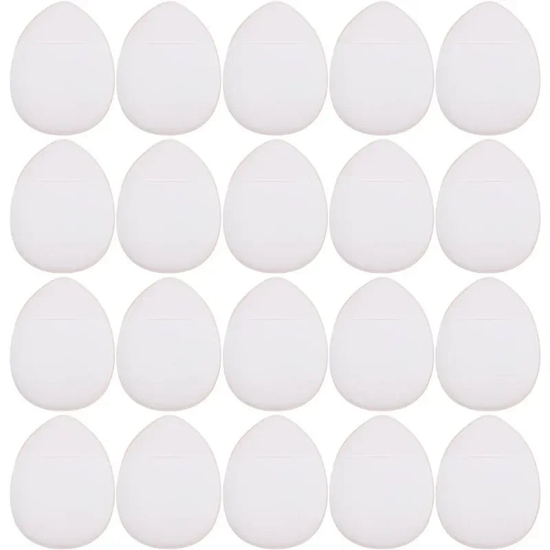 LuxuryGlow - 50 mini esponjas para los dedos, aplicadores de almohadilla rosas para base y corrector