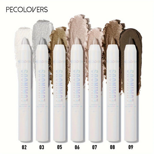 LuxuryGlow Waterproof Eyeshadow Stick — Long-Lasting, High-Pigment Shimmer & Matte Crayon