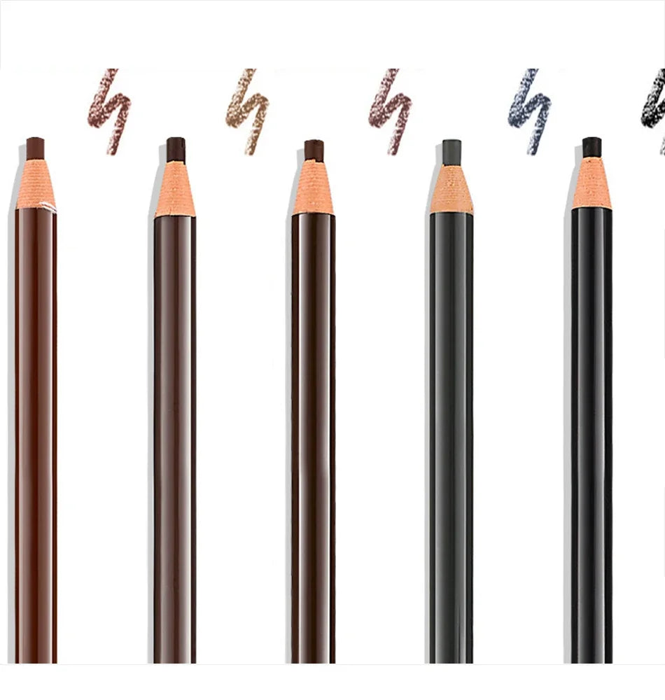 LuxuryGlow 5pcs Professional Microblading Eyebrow Pencil Set — Waterproof & Long-Lasting