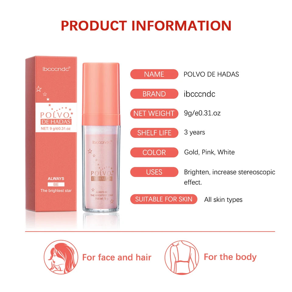 بودرة هايلايتر لاكيرين فيري جلو ثلاثية الألوان - وردي، ذهبي، برونزي لامع