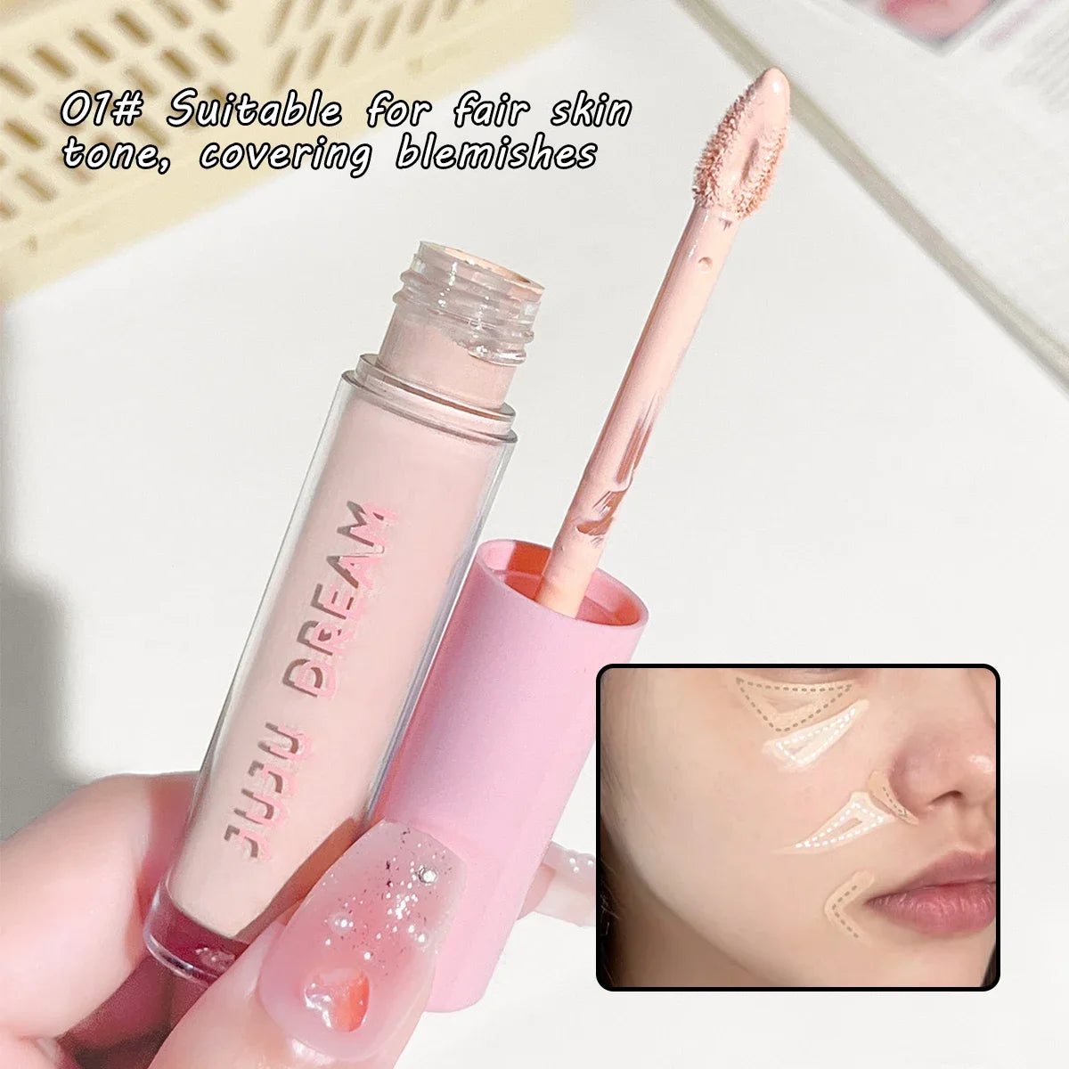 Sombra de ojos líquida resistente al agua JUJU Dream: acabado mate y brillante de alta pigmentación, resistente a las manchas, corrector de ojos de larga duración (3 g)