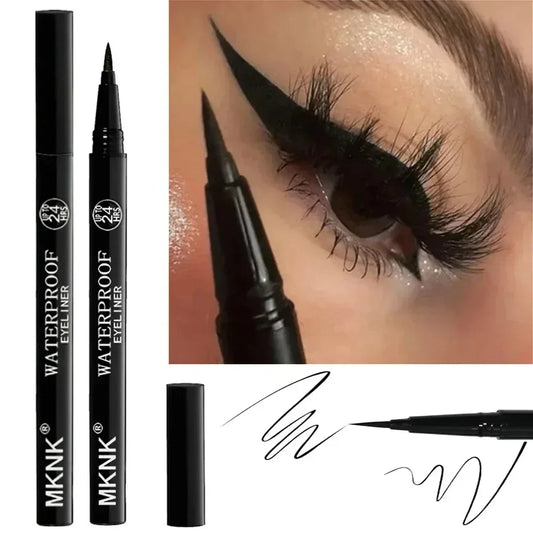 LuxuryGlow Quick-Dry Waterproof Eyeliner Pencil – 24H Long-Lasting, Smudge-Proof, Matte Finish