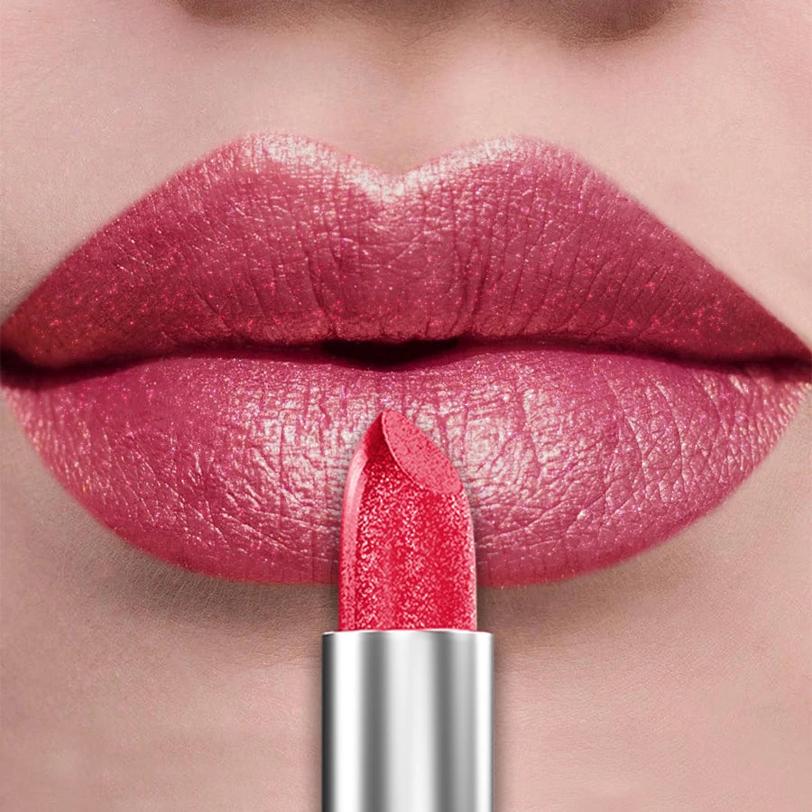 Labial metálico KAFURUX: 21 tonos brillantes y brillo duradero