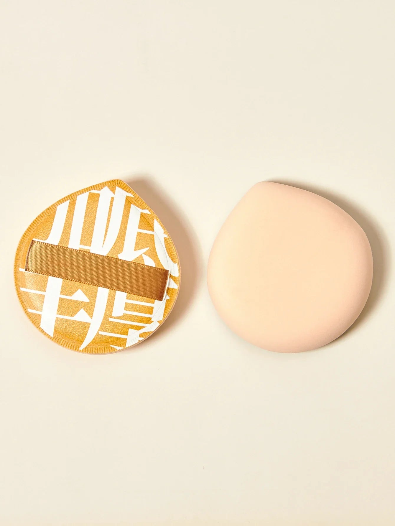 LuxuryGlow Large Waterdrop Makeup Puff - Soft, Skin-Safe Cotton Candy Sponge for Wet & Dry Foundation and Concealer