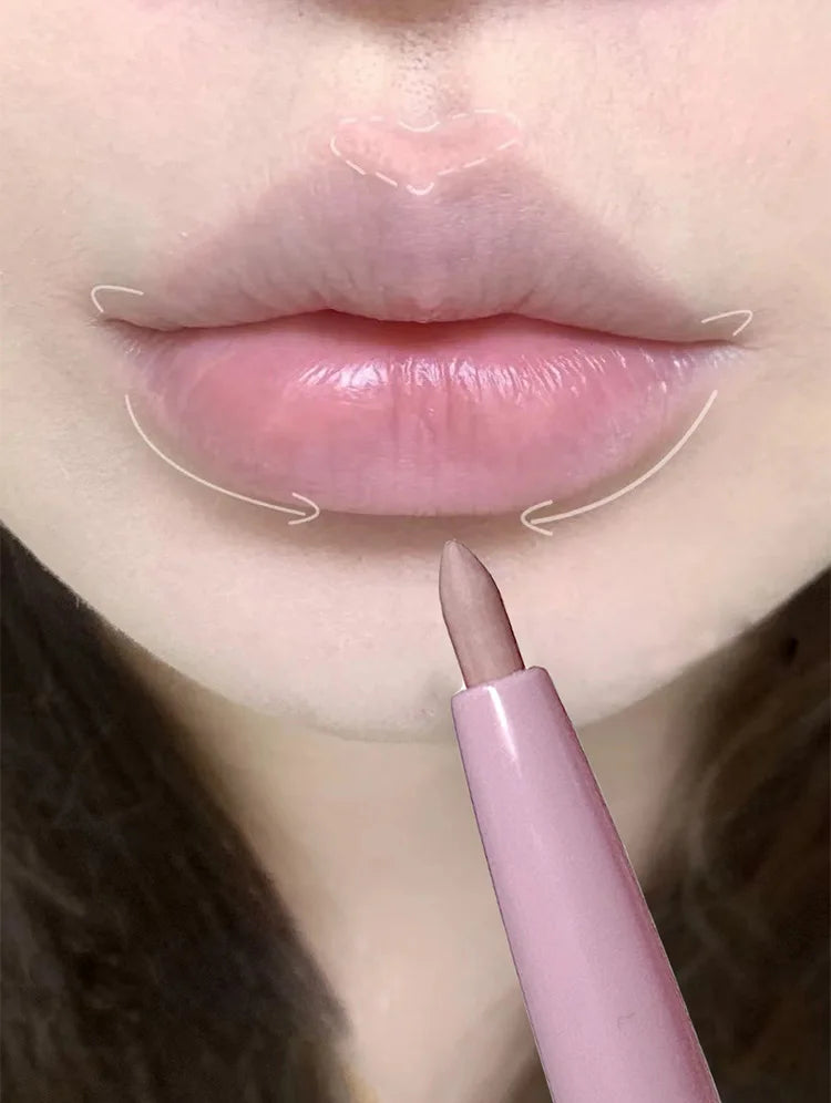 Cappuvini Nude Lip Liner with Brush – Long Lasting Matte Finish by Cappuvini