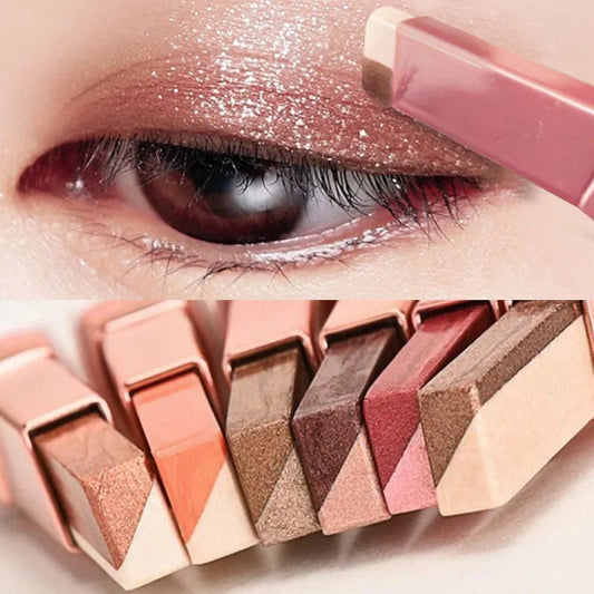 LANBENA Two-Color Gradient Eyeshadow Stick – Long-Lasting Waterproof Shimmer